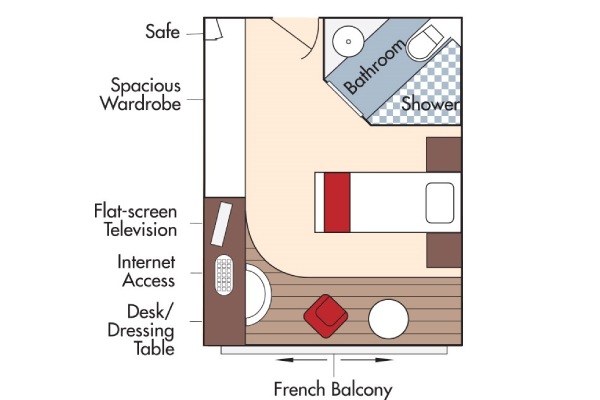Single Balcony Stateroom