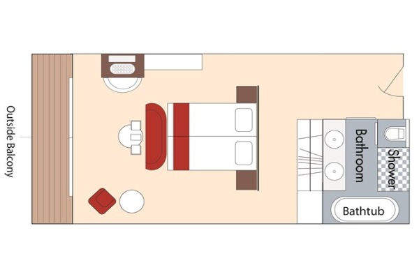 Outside Balcony Stateroom