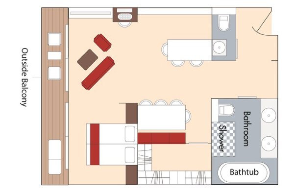 Outside Balcony Stateroom