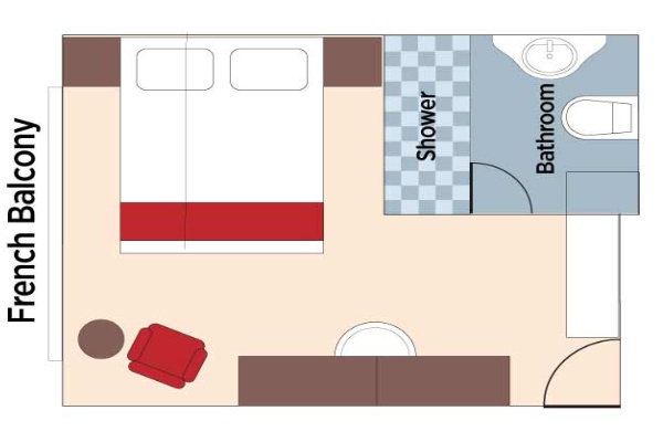 French Balcony Stateroom