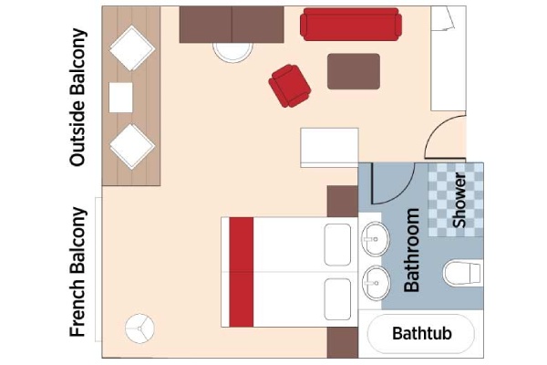 French Balcony Stateroom