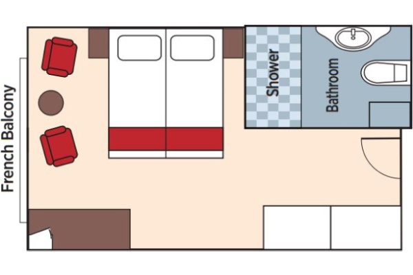 French Balcony Stateroom