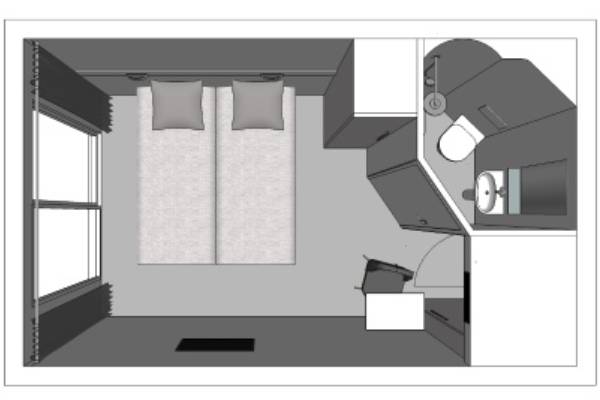 Upper Deck 1 Double Bed