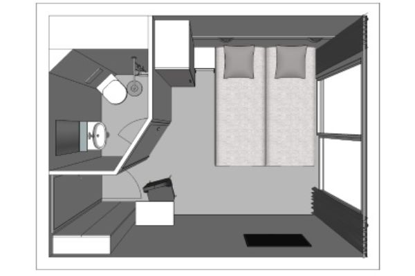 Middle Deck 1 Double Bed