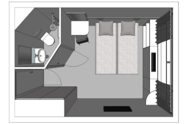 Main Deck 2 Twin Beds