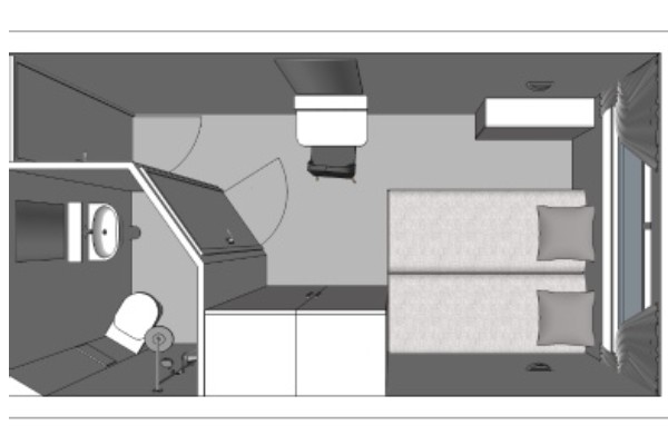 Main Deck 2 Twin Beds