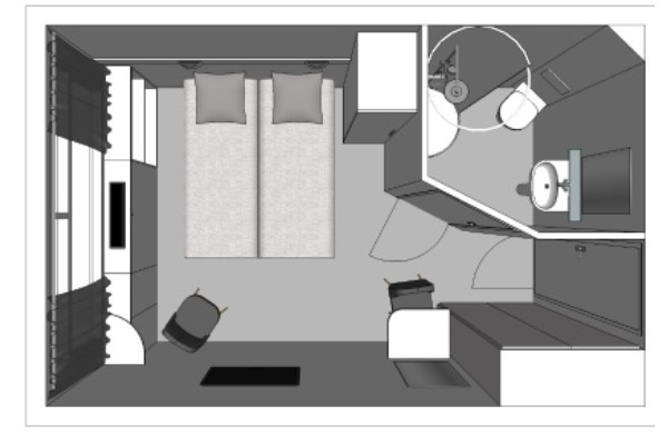 Middle Deck 1 Double Bed