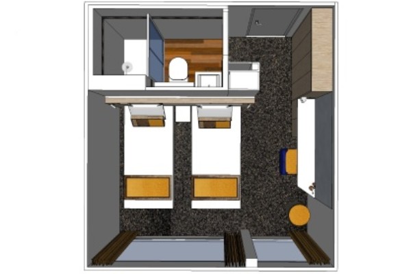 Main Deck 2 Twin Beds