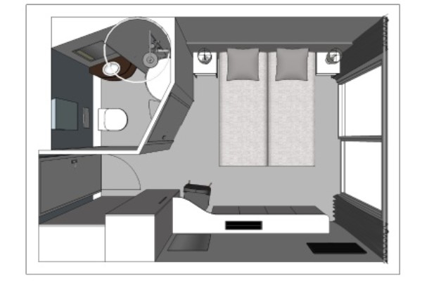 Middle Deck 1 Double Bed