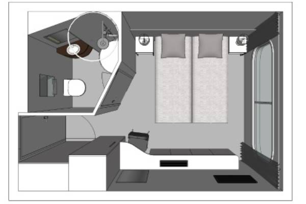 Middle Deck 1 Double Bed