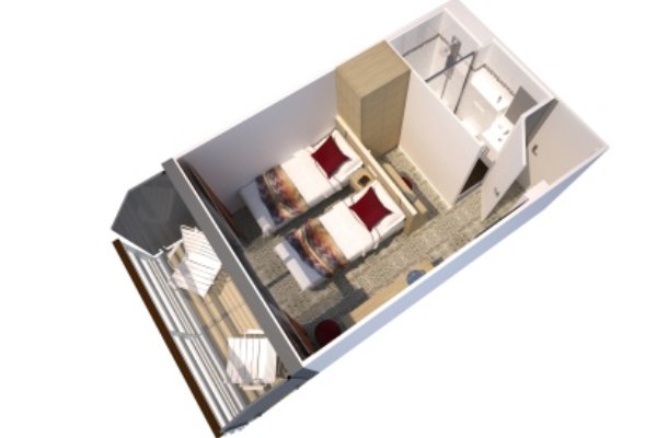 Upper Deck 1 Double Bed