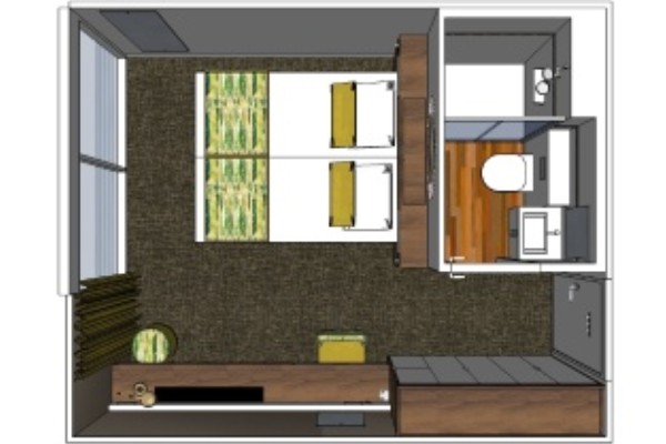 Upper Deck 1 Single Bed