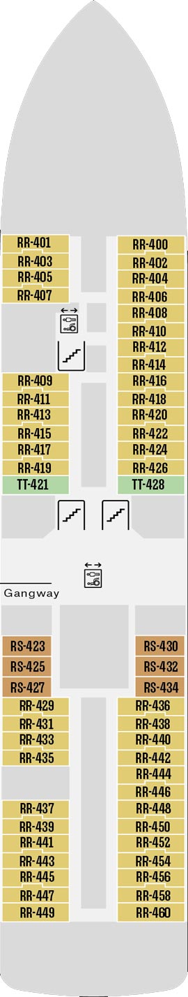 MS Roald Amundsen Deck 4 deck plan