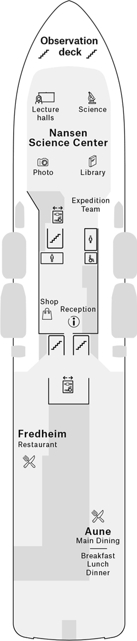 MS Roald Amundsen Deck 6 deck plan