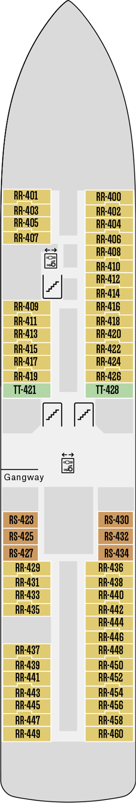 MS Fridtjof Nansen Deck 4 deck plan