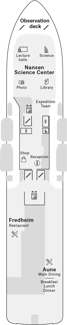 MS Fridtjof Nansen Deck 6 deck plan