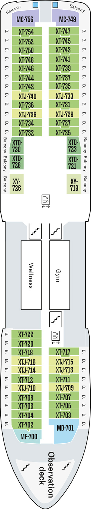 MS Fridtjof Nansen Deck 7 deck plan