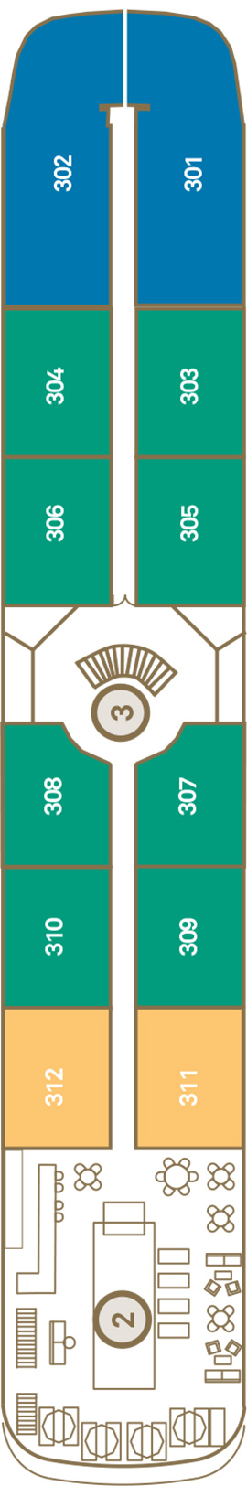 Scenic Spirit Diamond Deck deck plan