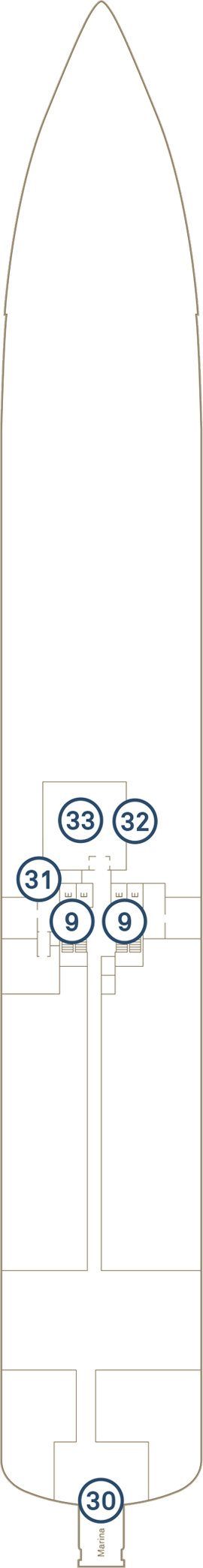 Scenic Eclipse Deck 3 deck plan
