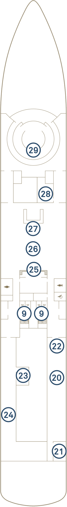 Scenic Eclipse Deck 4 deck plan