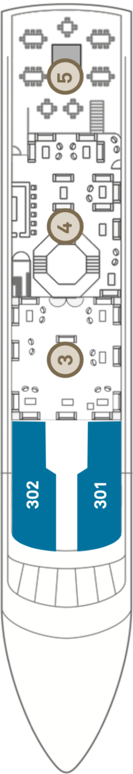 Sanctuary Sun Boat III Tower Deck deck plan