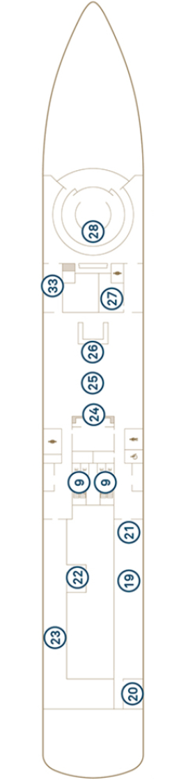 Scenic Eclipse II Deck 4 deck plan