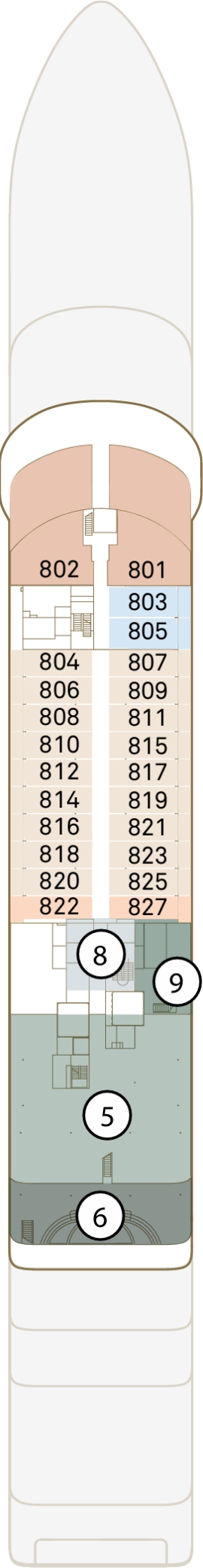 Scenic Ikon Deck 8 deck plan