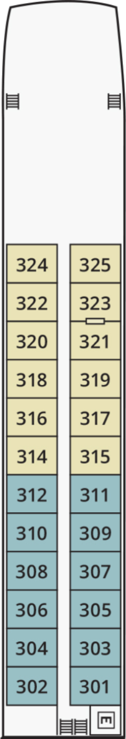 River Duchess Danube Deck deck plan