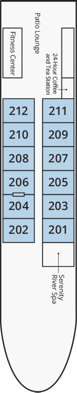 River Duchess Main Deck deck plan