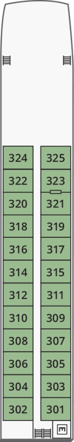 River Duchess Danube Deck deck plan