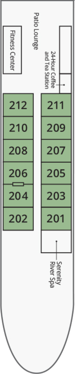 River Duchess Main Deck deck plan