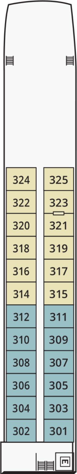River Princess Danube Deck deck plan
