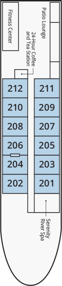 River Princess Main Deck deck plan