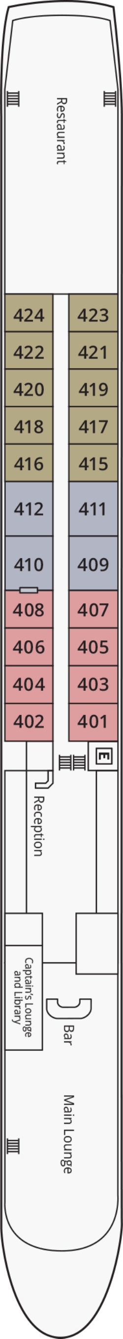 River Princess Rhine Deck deck plan
