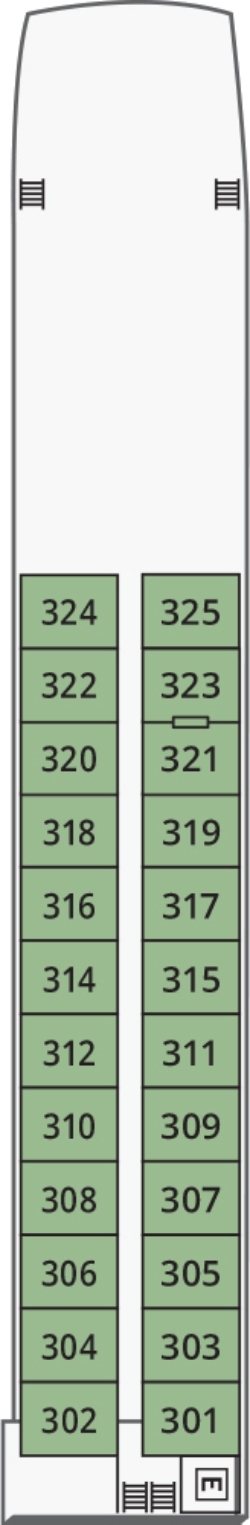 River Princess Danube Deck deck plan