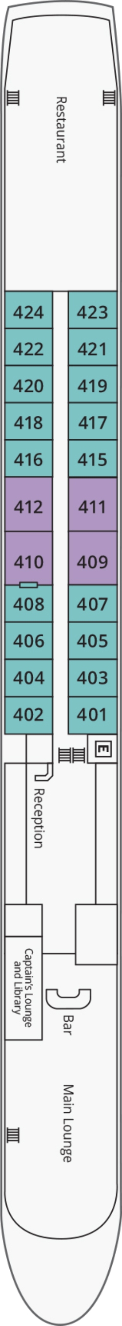 River Princess Rhine Deck deck plan