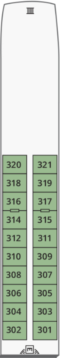 River Queen Danube Deck deck plan
