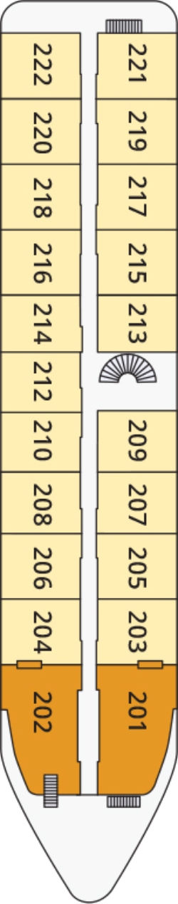 River Tosca Pharoah Deck deck plan