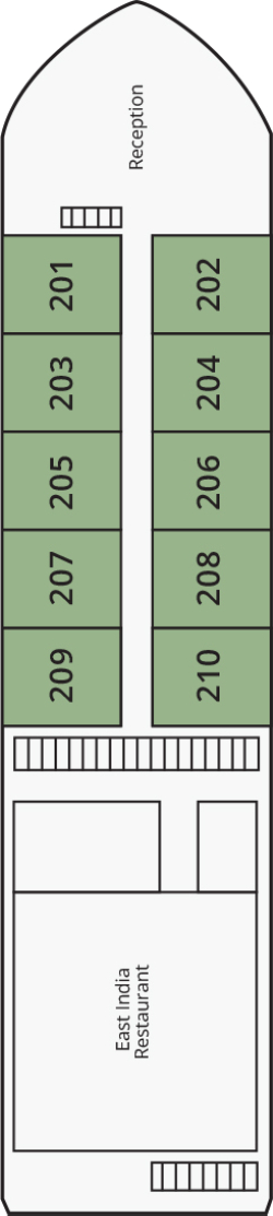 Ganges Voyager II Main Deck deck plan