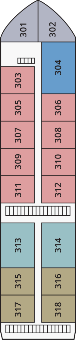 Ganges Voyager II Upper Deck deck plan