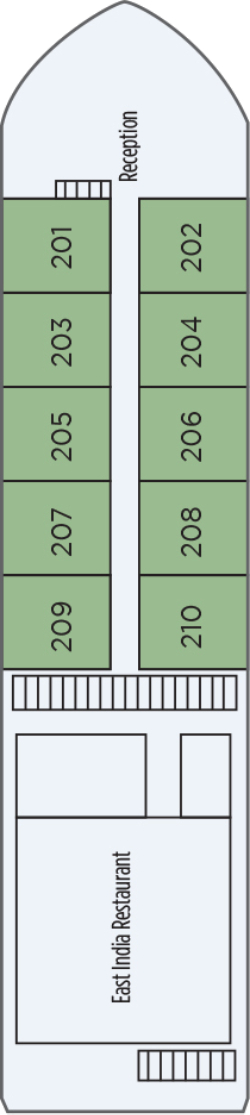 Ganges Voyager II Main Deck deck plan