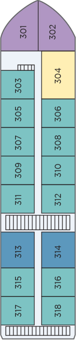 Ganges Voyager II Upper Deck deck plan