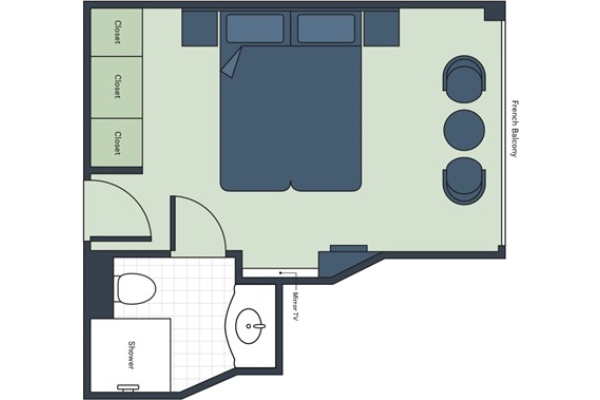 French Balcony Stateroom