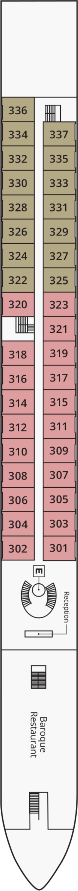 S.S. Maria Theresa Schonbrunn Deck deck plan