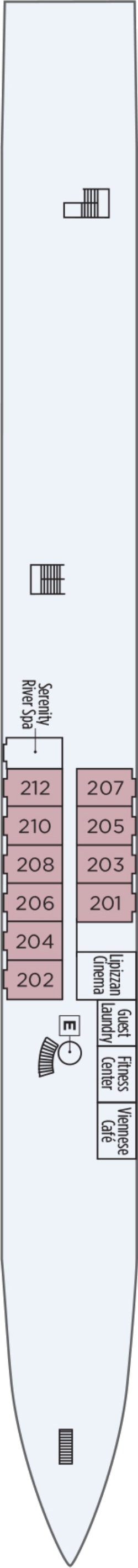 S.S. Maria Theresa Bavarian Deck deck plan