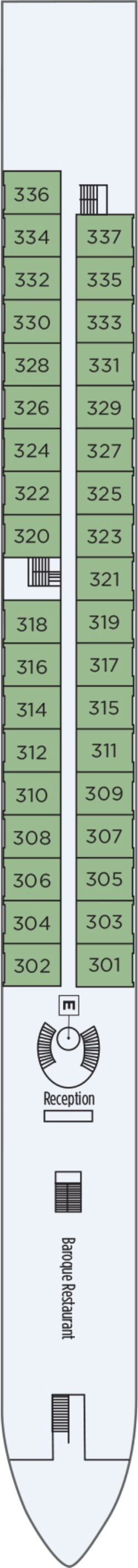 S.S. Maria Theresa Schonbrunn Deck deck plan