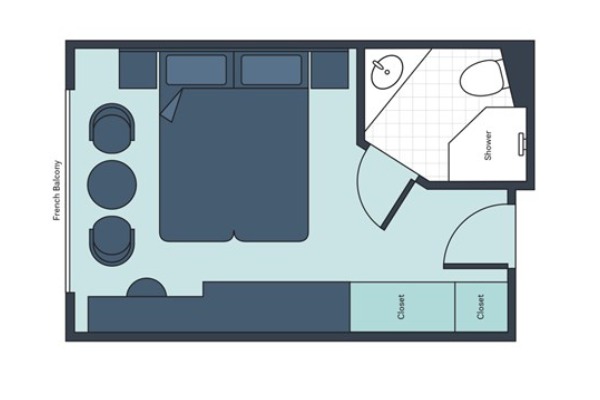 Deluxe French Balcony Stateroom