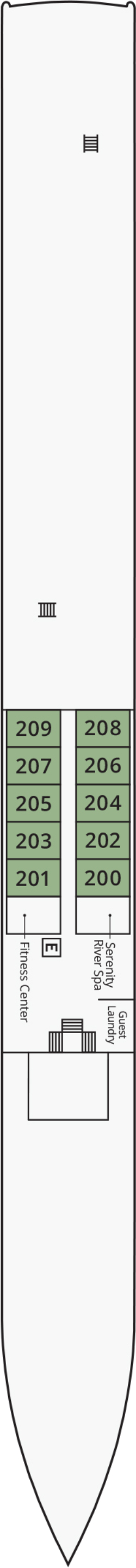 S.S. Beatrice Moselle Deck deck plan