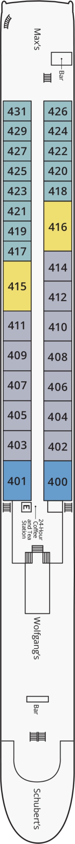 S.S. Beatrice Rhine Deck deck plan