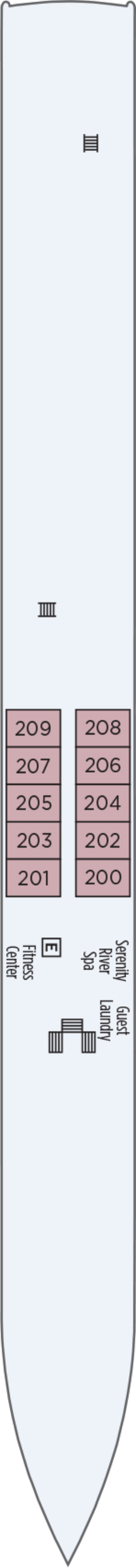 S.S. Beatrice Moselle Deck deck plan